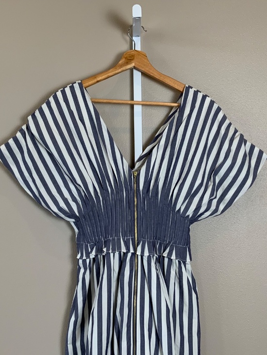 Anthropologie V-Neck Zip-Front Midi Dress - Picture 7 of 16